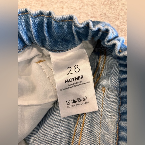 MOTHER SNACKS DRAWN FUN DIP NERDY JEANS - NWT - Picture 6 of 7